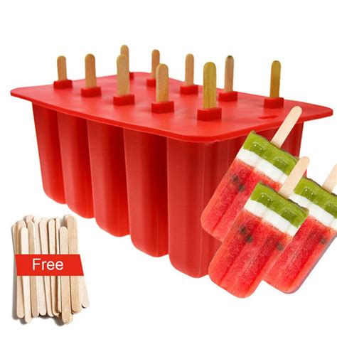 Food Grade Silicone Popsicle Mold Ice Cream Tray Summer Cool Ice
