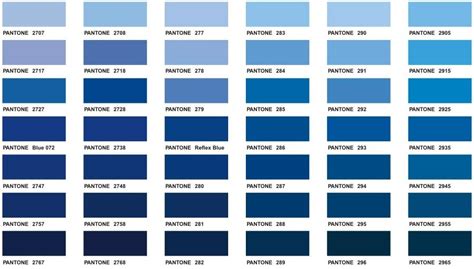 Blue Pantone Color Chart Color Blue Pinterest Color Pantone