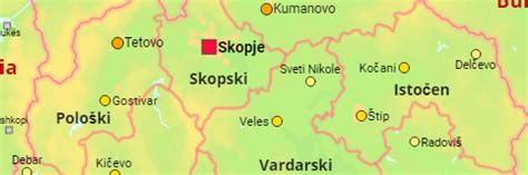 Europa von wzraunig landkarte für mazedonien mazedonien landkarte: Nordmazedonien: Regionen, Gemeinden, Siedlungen ...