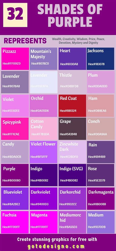 Purple Red Colors