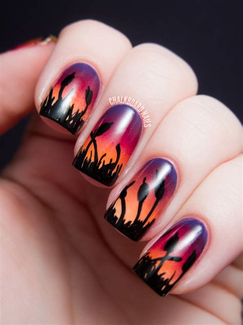 20 Sunset Nail Design Ideas