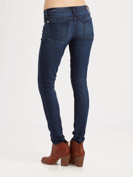 For All Mankind Slim Illusion Skinny Jeans In Blue Lyst