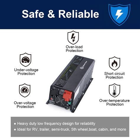 Inverter 24vdc To 240vac 6kva Inverter Charger Pure Sine Wave