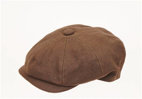Dark Brown Gatsby Melton Wool Cap Denton Hats