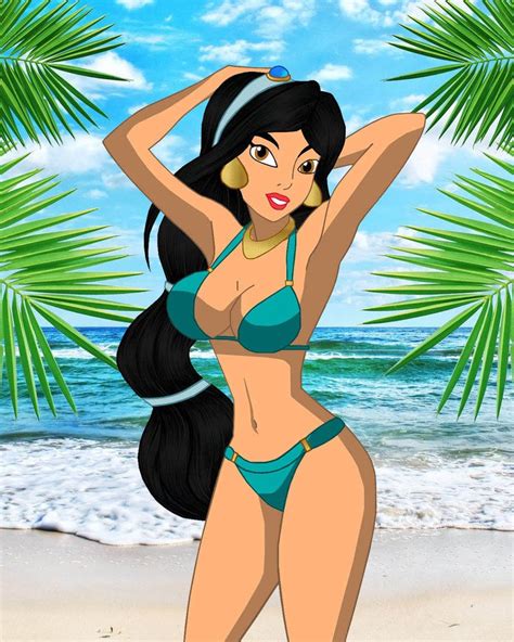 Jasmine In A Bikini By Carlshocker In 2021 Disney Ladies Girl