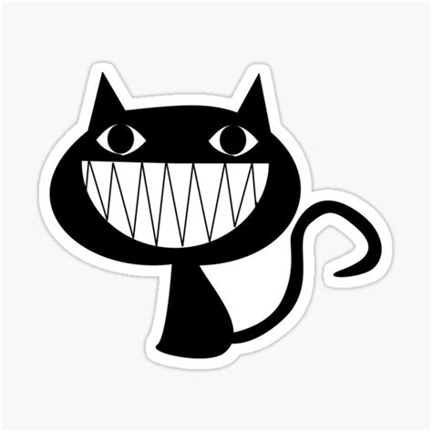 Smiley Cat Sticker Sticker For Sale By Asmaa2020 Redbubble