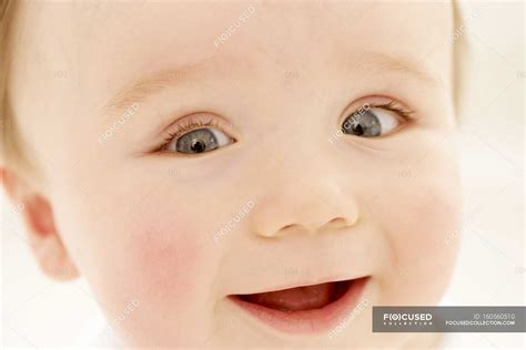Portrait Of Happy Baby Boy Looking In Camera — Little Boy Child