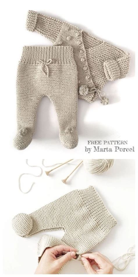 Easy baby sweater knitting pattern for beginners. Knit Baby Kimono Jacket Legging Set Free Knitting Patterns ...