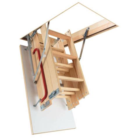 Optistep Wood Timber Folding Loft Ladder And Hatch 70cm X 120cm Attic Stairs Ladder Ladder