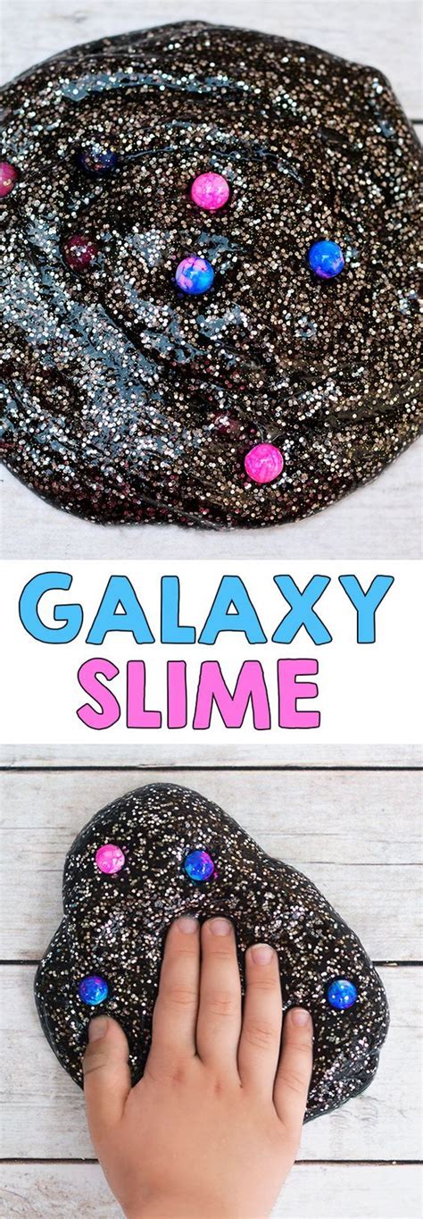 How To Make Galaxy Slime Sensory Play Galaxy Slime Galaxy Crafts