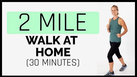 2 Mile Walk At Home Workout 30 Minutes Youtube