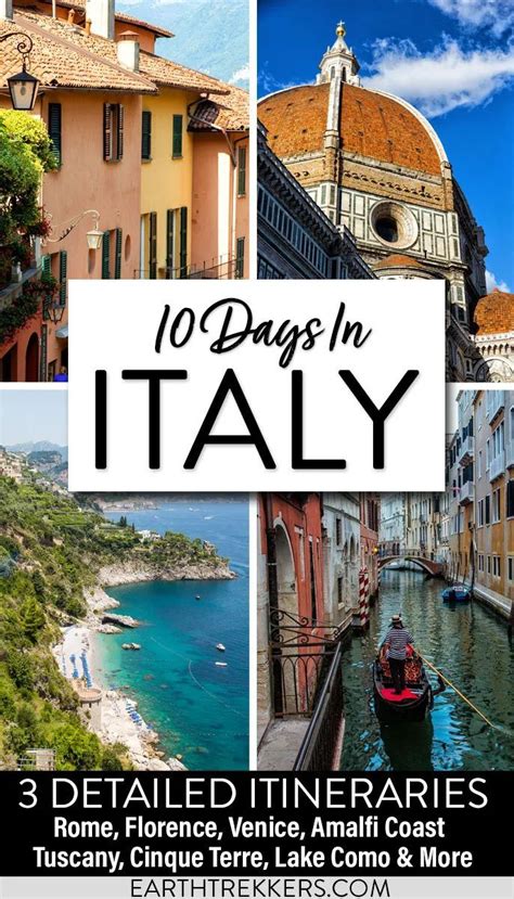 10 Days In Italy Itinerary 3 Italy Itineraries Including Venice Rome