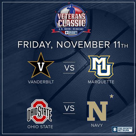 We cover mlb, nba, nfl, nhl, mls, ncaa sports, wnba and. 2016 Veterans Classic set: Vandy vs. Marquette, Ohio State ...