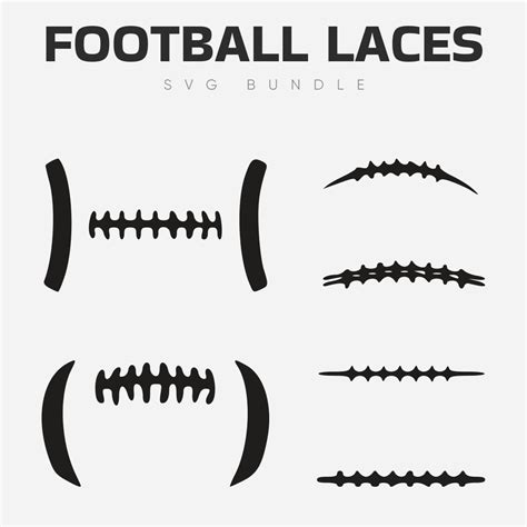 Football Laces Svg 10 Files Masterbundles