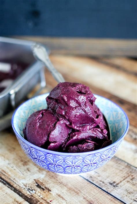 Blueberry Sorbet 2 Ingredients Domestic Superhero