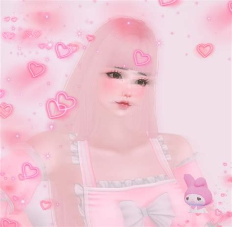 Imvu Pink 🎀 Cat Girl Aesthetic Pastel Pink Aesthetic Custom Cast