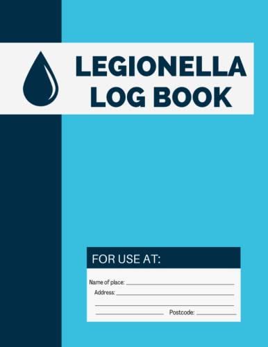 Legionella Log Book Legionella Risk Assessment Record Keeping Logbook