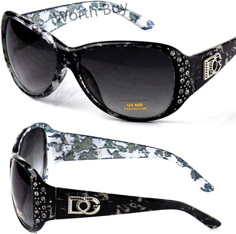 Dg Eyewear Womens Rhinestones Designer Sunglasses Retro Vintage Fashion Gray Clothing