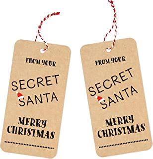 Secret Santa Tags Printable Christmas Gift Tags Different Etsy Hot