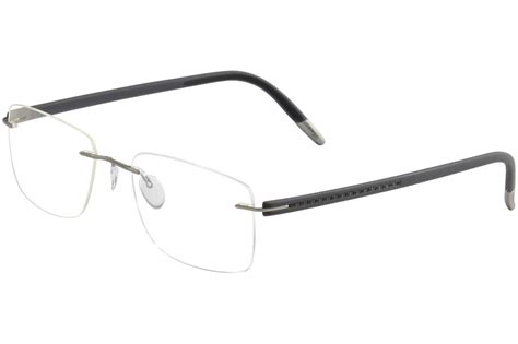 Silhouette Mens Eyeglasses Spx Signia Carbon 5461 Rimless Optical Frame
