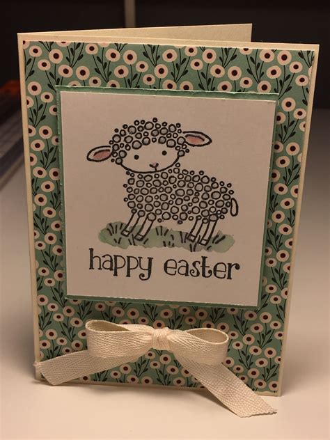 Stampin Up Easter Lamb Card Stampin Up Easter Card Easter Cards