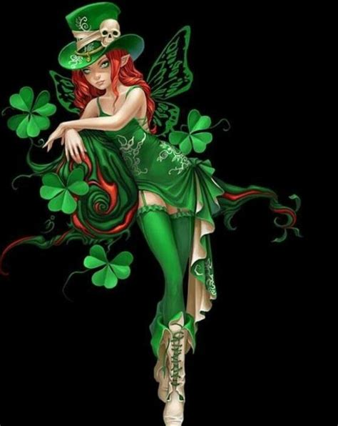 St Paddy Fairie Fairy Pictures Fairy Art Magical Creatures