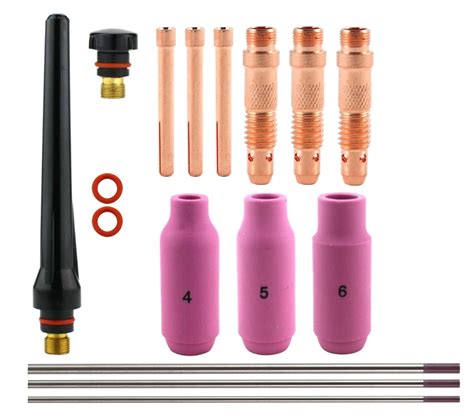 Consumables Kit For 17 18 26 Series TIG Torches With Standard Set Up
