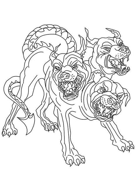 Although your child may not study greek gods formally until high school, give her a starter kit with these coloring pages! Cerberus Greek Mythology line art - Bing images | Greek ...