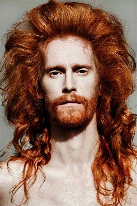 Long Hair Ginger Beard Fashion Ginger Hair Men Ginger Beard Ginger
