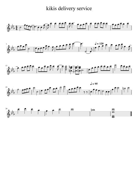 Kikisdeliveryservice Sheet Music For Piano Solo