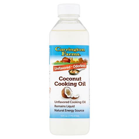 Carrington Farms Coconut Cooking Oil 16 Ounce Grocery