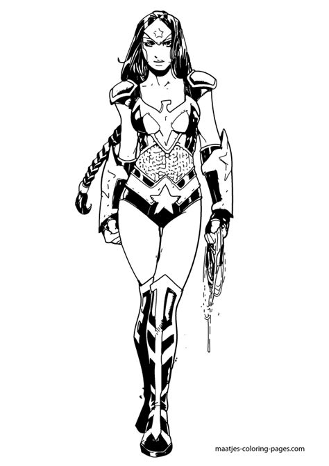 Discover our coloring pages for children to download in pdf or to. Wonderwoman Coloring Page - Coloring Home