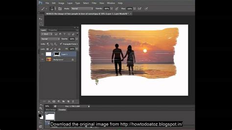 Photoshop Effect 4 Painted Edges Youtube