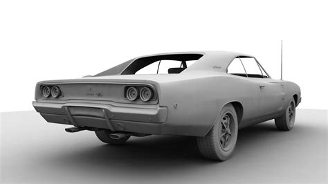 Dodge Charger Rt 1968 3d Turbosquid 1626564