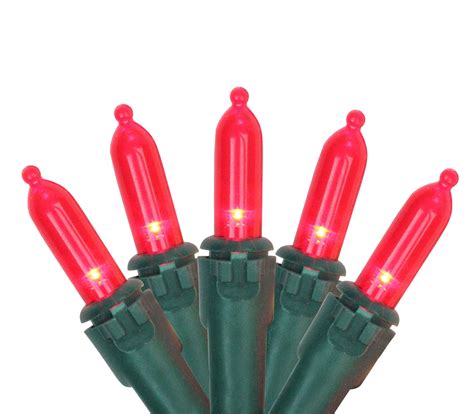 Northlight 50ct Mini Led String Lights Red 1625 Green Wire
