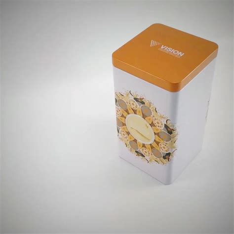 80*80*150mm Air Tight Lid Square Tin Box For Tea / Coffee / Spices - Buy Air Tight Tin Box,Tin 