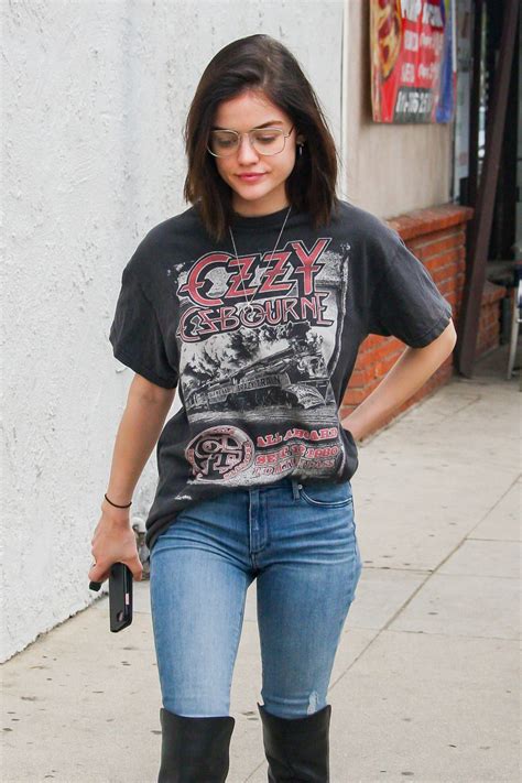 She's known to rock waves, curls, chignons, and braids, with a tendency to. Lucy Hale Street Style - Out in Studio City 2/10/ 2017