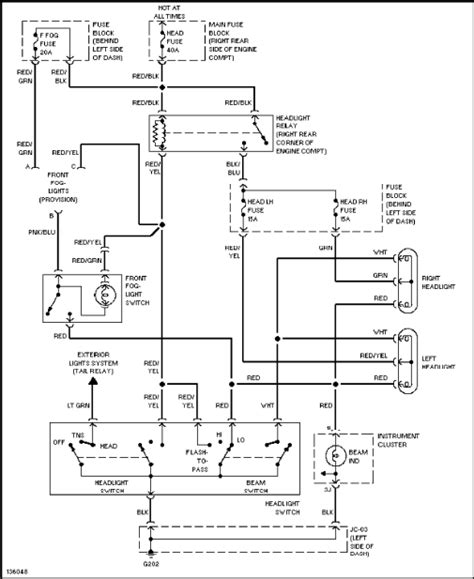 Wiring Diagram For Headlights Wiring Draw