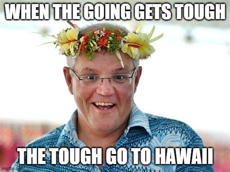 When The Going Gets Tough The Tough Go To Hawaii Imgflip
