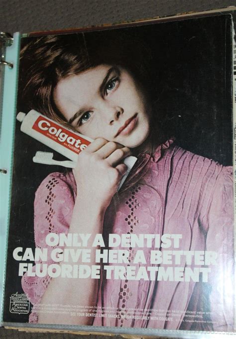 Colgate Toothpaste Brooke Shields Magazine Ad Print Vintage Kitsch 78