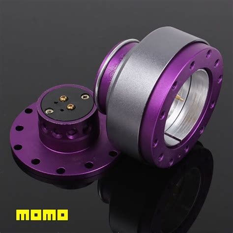 Brand New Purple Momo Steering Wheel Hub Quick Release Kit Snap Off