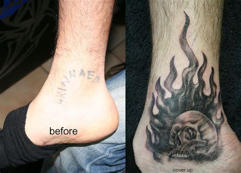 Cover Up Skull Flames By 2face Tattoo On Deviantart