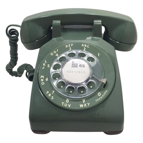 Vintage Western Electric Green 500 Rotary Phone Chairish