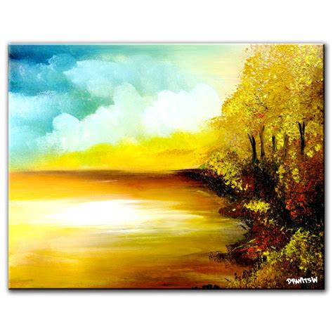 Abstract Painting Landscape By Abstract Artist Peter Dranitsin