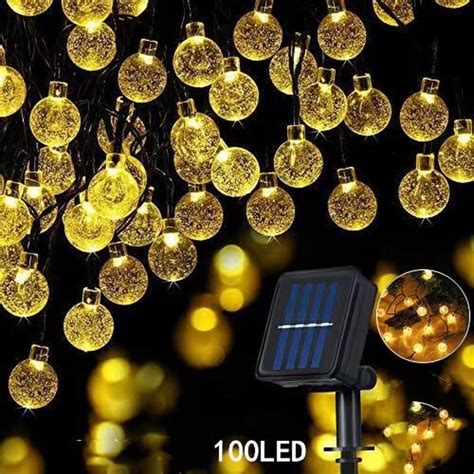 100led Garden Led Solar String Lights Outdoor Waterproof Bubbles