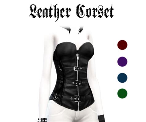 Leather Corset By Hayny Sims 4 Nexus