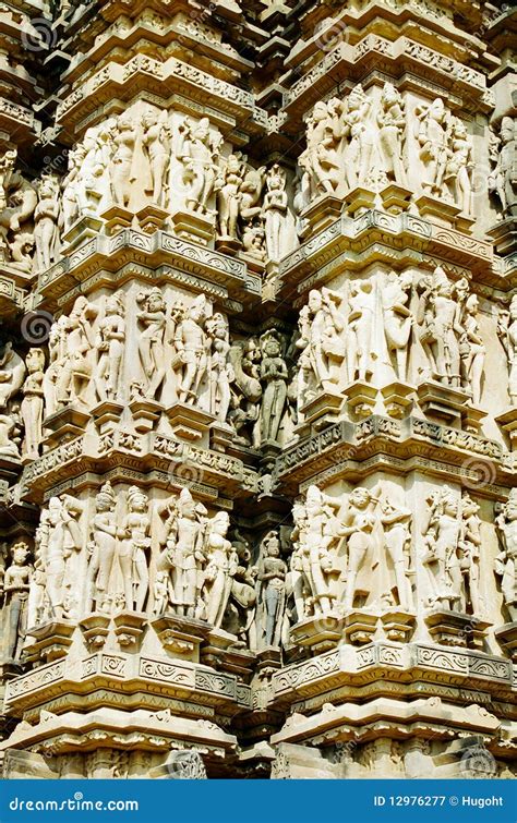 India Erotic Temples In Khajuraho Royalty Free Stock Photography