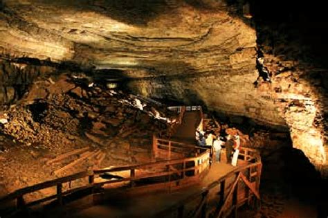 Broadway Or Main Cave Inside Mammoth Cave Along The Historic Tour