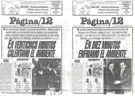 Toda la actualidad sobre página/12 en lainformacion.com. Publicaciones de Viejos Diarios y Revistas: Tapas varias de Pagina 12 en la década de los 80 y 90...