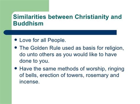 Buddhism And Christianity Differences Comparison Of Buddhism And